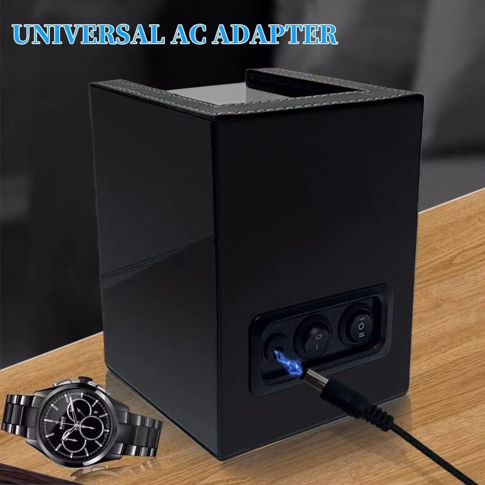 Kelvenix Automatic Rotation Single Watch Winder Box in Black – 4
