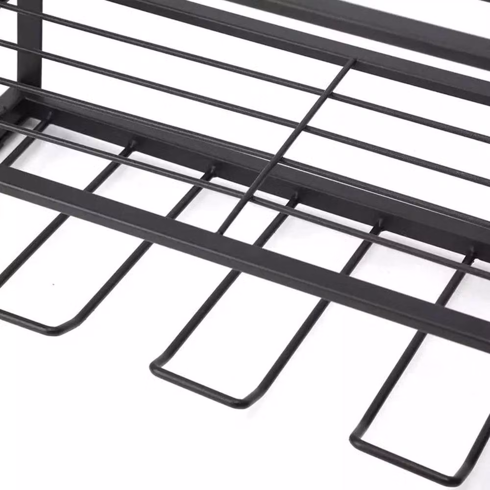 NESTLUNE Black Metal Wall Mounted Power Tool and Drill Holder Organizer, W: 520 cm, H: 52 cm, D: 42 cm – 3