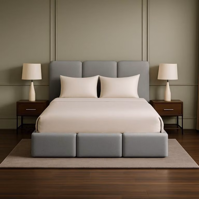 Desire Deco Dartford Small Double Plush Velvet Ottoman Storage Bed Frame with Lift-Up Base in Grey, W/D/H: 120 x 200 cm