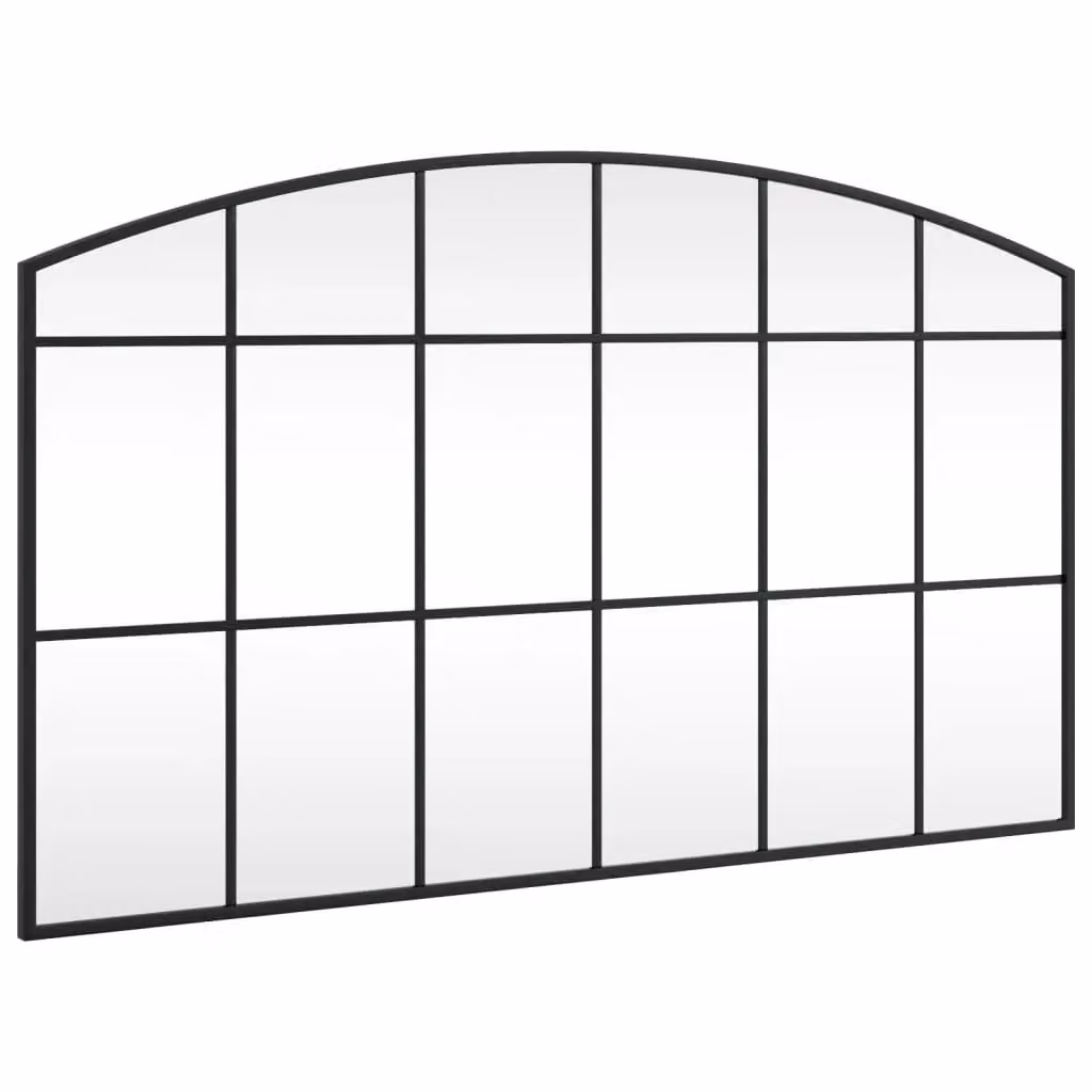 Berkfield Home Minimalist Black Rectangular Wall Mirror, W: 100 cm, H: 60 cm – 2