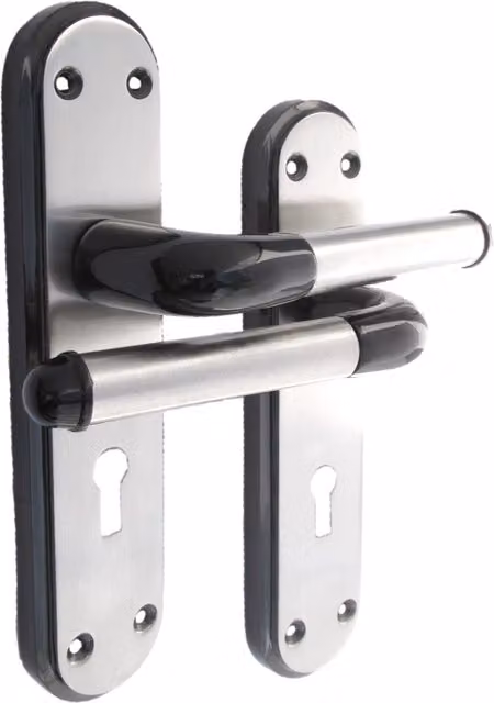 Betley Butterfly Nickel Plated Butterfly Door Handle in Black