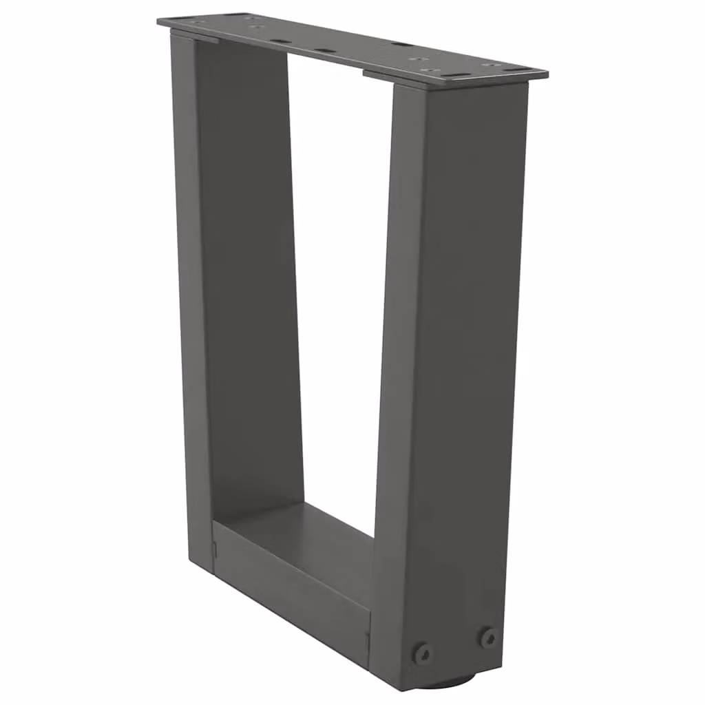 Berkfield Home V-Shape Dining Table Legs, 2 Pieces, Anthracite and Black Steel, W: 30 cm – 3