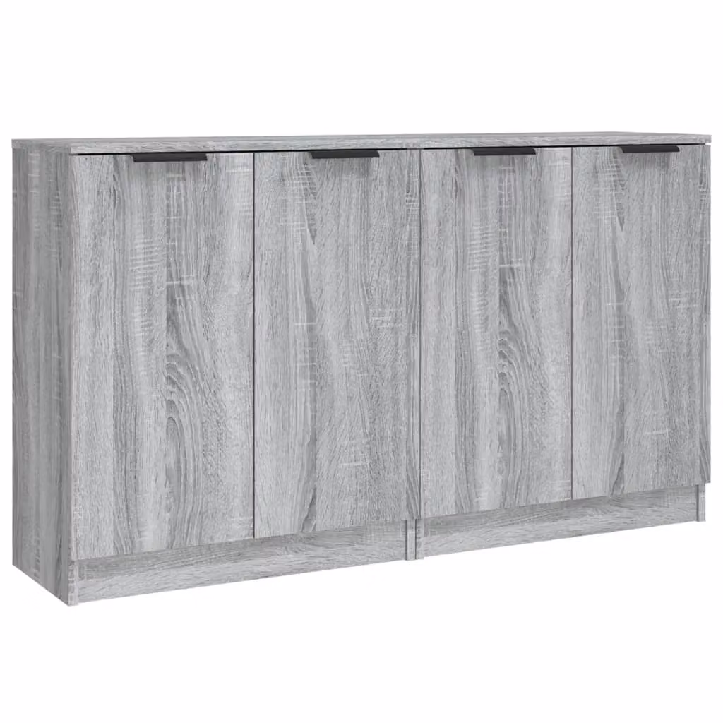Berkfield Home Set of 2 Grey Sonoma Sideboards in Engineered Wood, W/D/H: 60 x 30 x 70 cm – 2