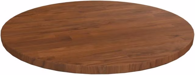 Berkfield Home Round Solid Oak Table Top, Dark Brown, Diameter: 40 cm, Height: 1.5 cm – 1
