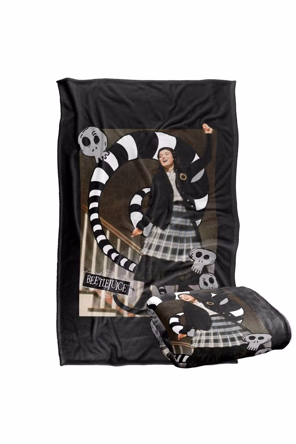LOGOVISION Beetlejuice Shake Shake Shake Silky Touch Super Soft Fleece Throw Blanket, Multicolour, W: 152 cm, D: 127 cm – 7
