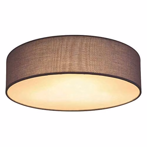 Globo Lighting Sanna Cylindrical Ceiling Light in White and Anthracite with E27 Bulb Compatibility – 1