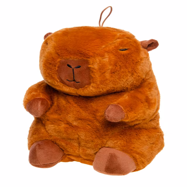 LG-Imports Medium Capybara Plush Toy, White and Brown, Height: 29 cm