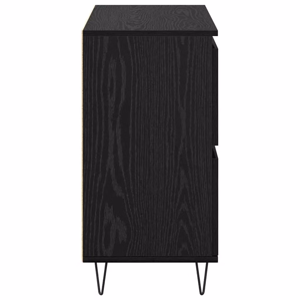Berkfield Home Modern Sideboard with Storage Door in Black, W/D/H: 60 x 35 x 70 cm – 3