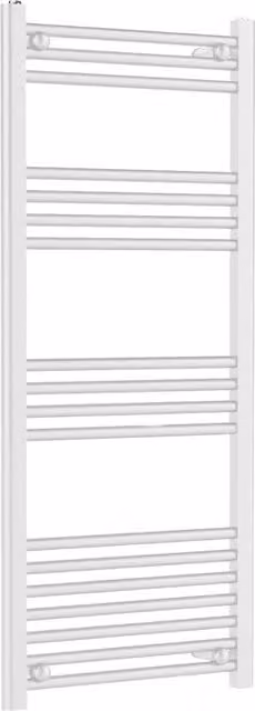 Balterley White Wall Mounted Straight Towel Radiator, W: 120 cm, H: 50 cm, D: 12 cm