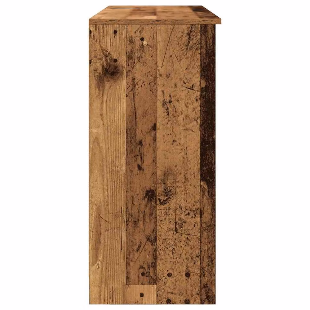 Berkfield Home Rustic Sideboard with Drawer in Old Wood Brown, W/D/H: 101 x 35 x 76 cm – 5
