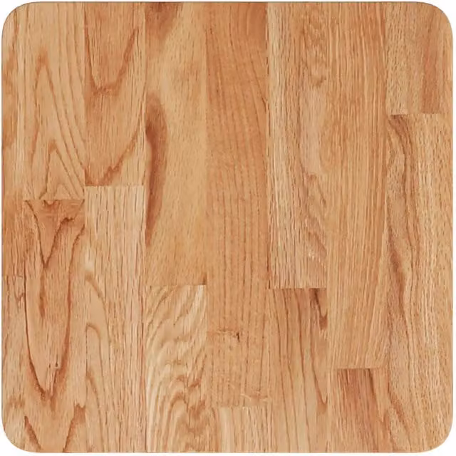 Berkfield Home Square Table Top Light Brown Treated Solid Oak Wood W/D/H: 40 x 40 x 4 cm