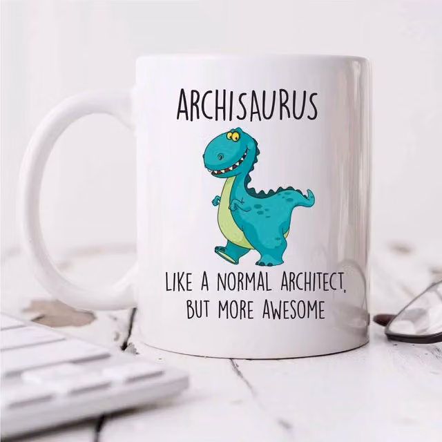 60 SECOND MAKEOVER Archisaurus Mug in White