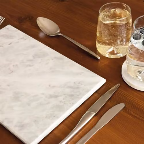 Argon Tableware White Marble Serving Boards, Set of 2, W: 30 cm, D: 20 cm – 3