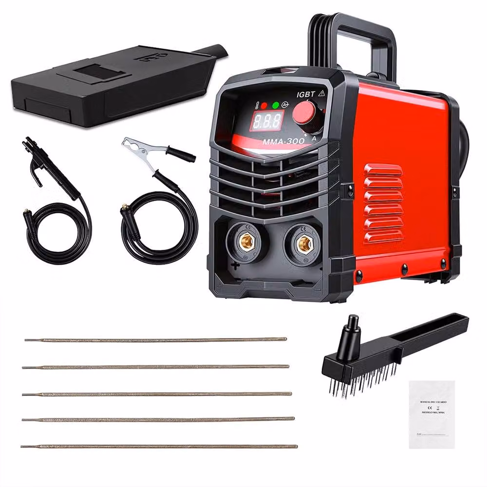 Ventryn Mini Inverter Welder ARC MMA-300 IGBT Electric Welding Machine, Red – 4
