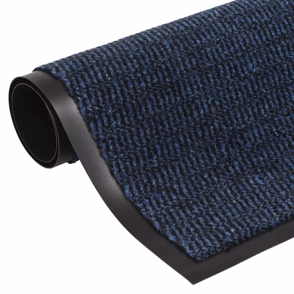 Berkfield Home Non-Slip Tufted Blue Rectangular Doormat, W: 60 cm x L: 150 cm – 1