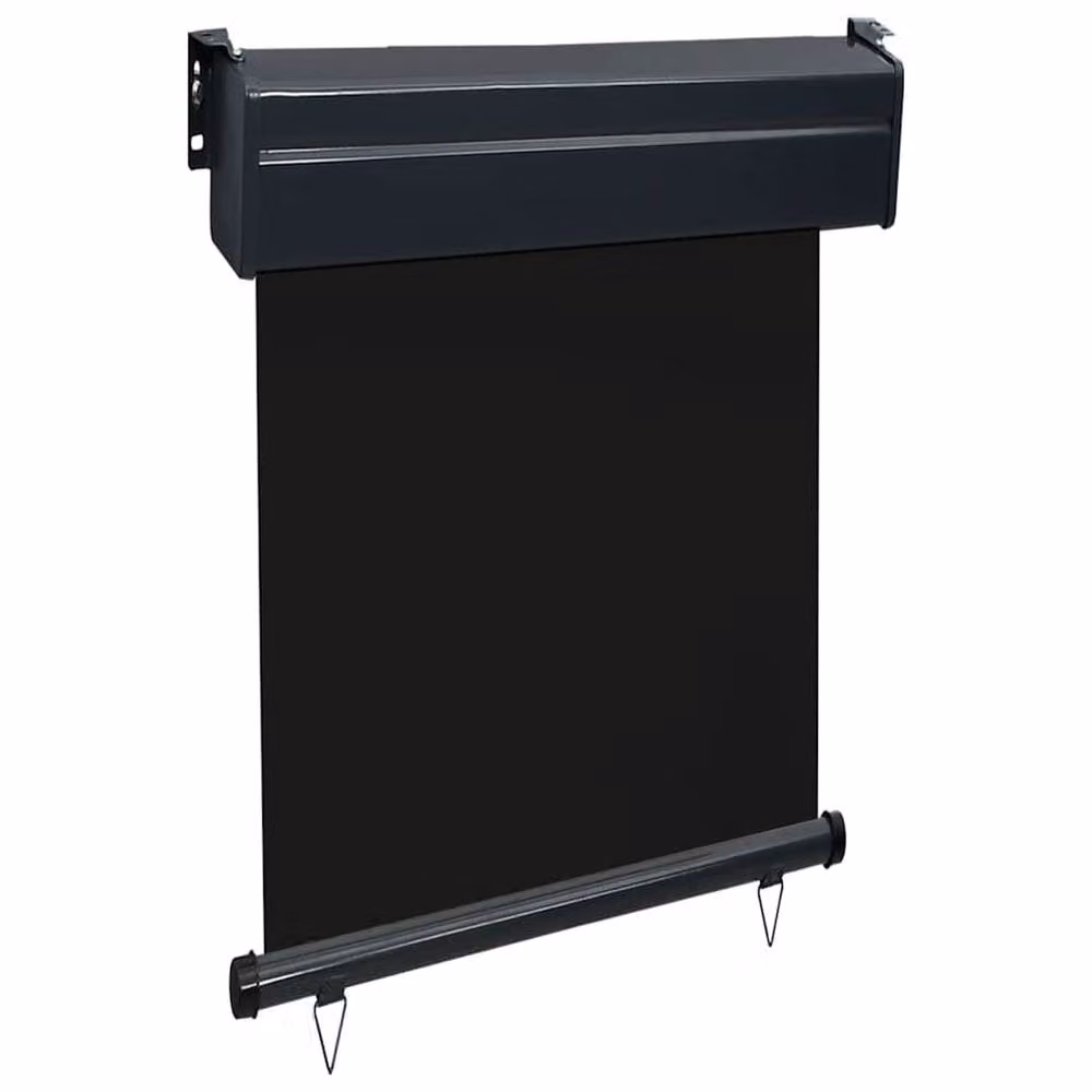 Berkfield Home Single Balcony Side Awning in Black, W/H: 250 x 65 cm – 3