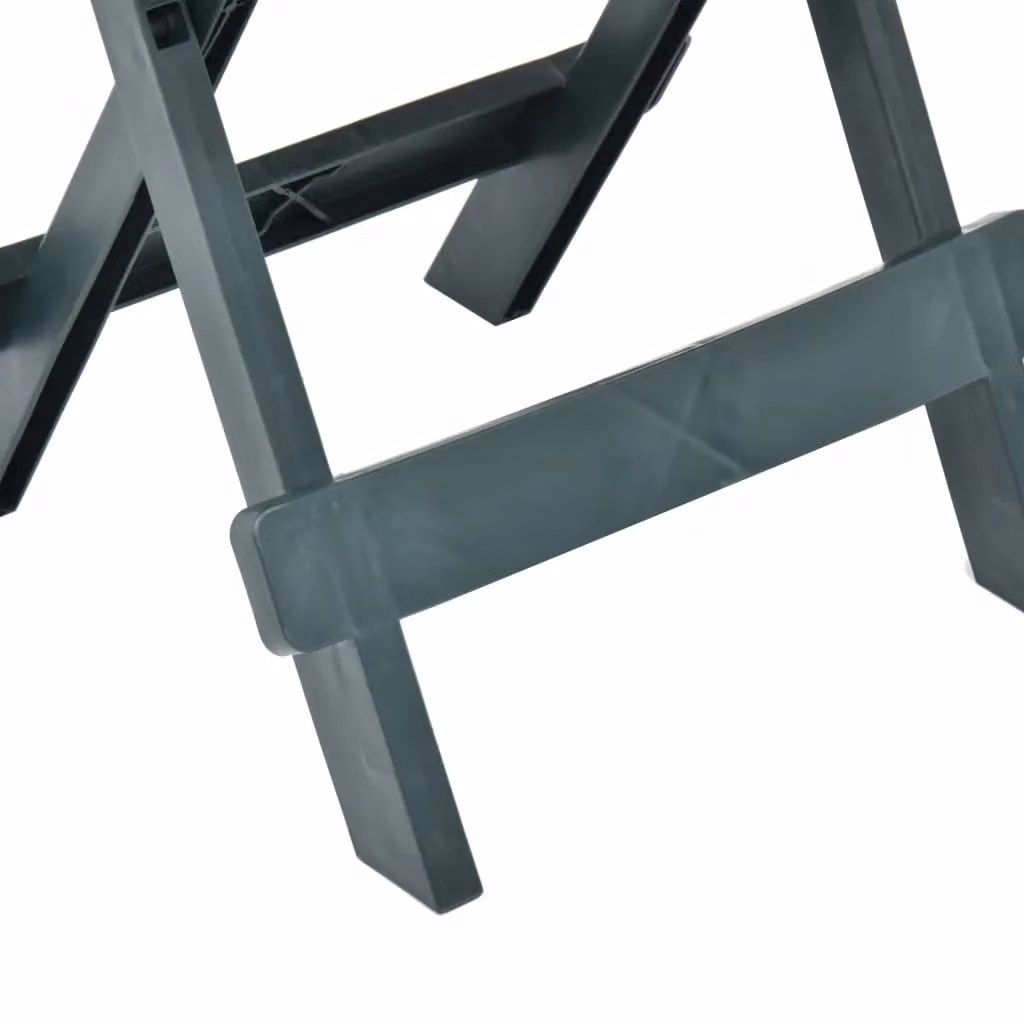 Berkfield Home Green Plastic Folding Garden Table, W/D/H: 45 x 43 x 50 cm – 3