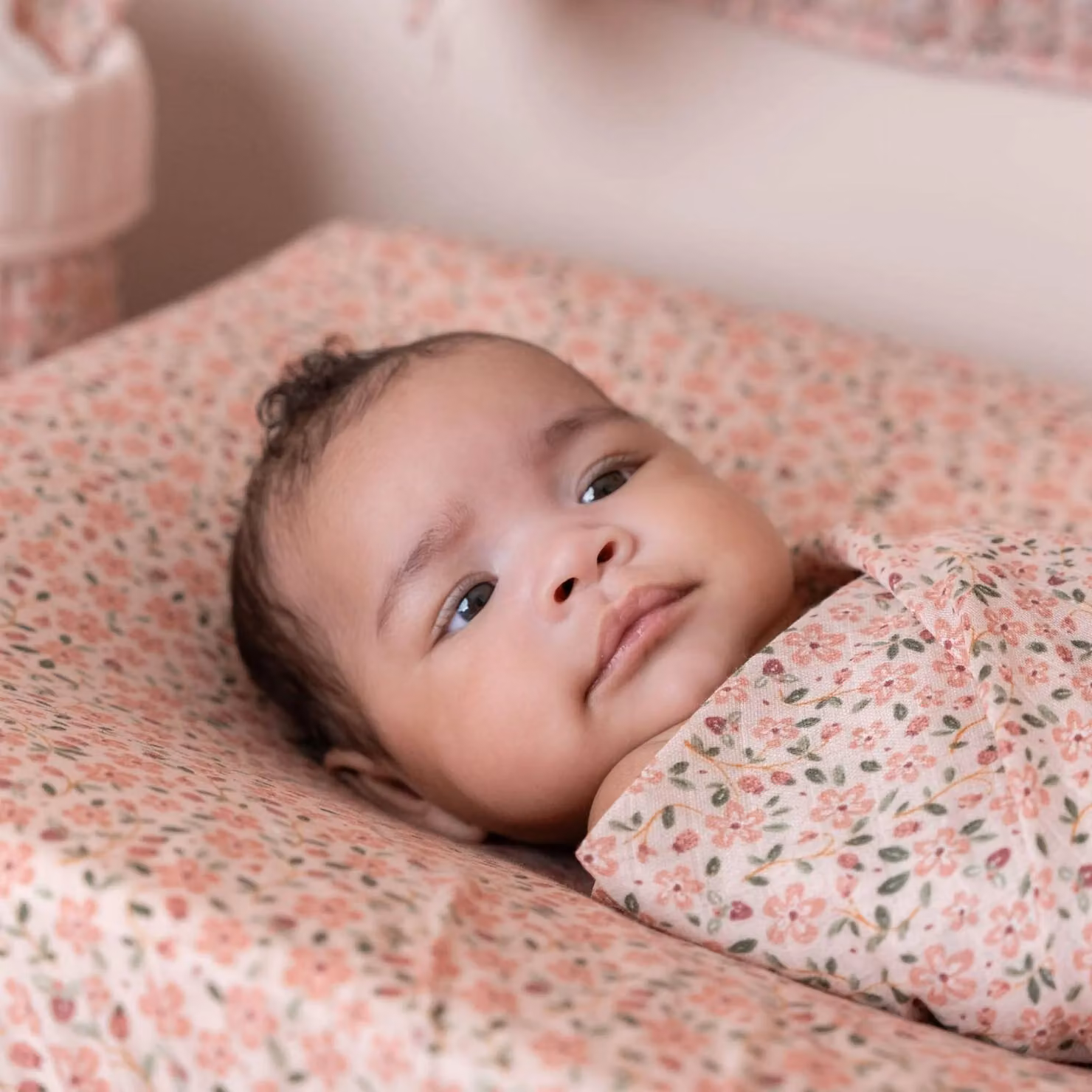 Little Dutch Fairy Floral Pink Organic Cotton Fitted Cot Sheet W/D: 60 x 120 cm – 2