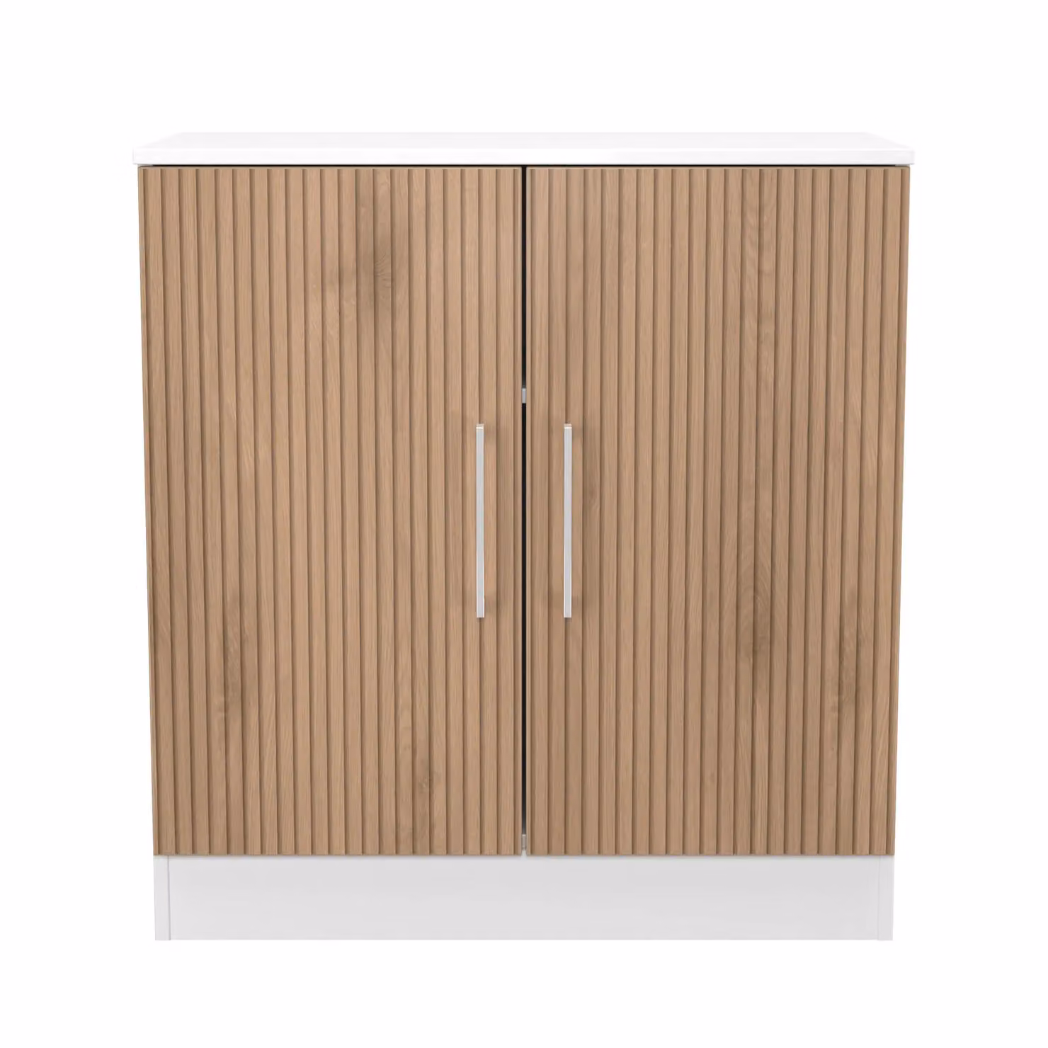 Ready Assembled 2 U Gloucester 2 Door Cabinet in White – 2
