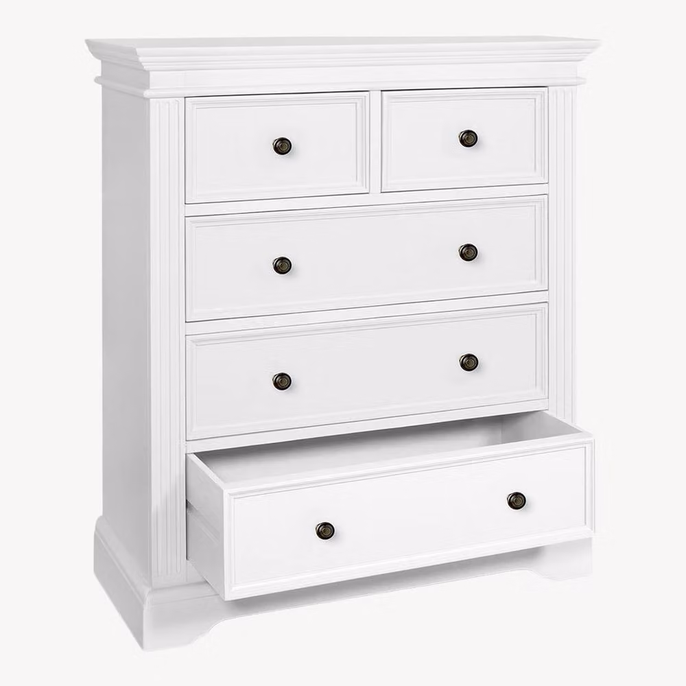 Statement Furniture Gainsborough White 2 Over 3 Chest of Drawers – 3