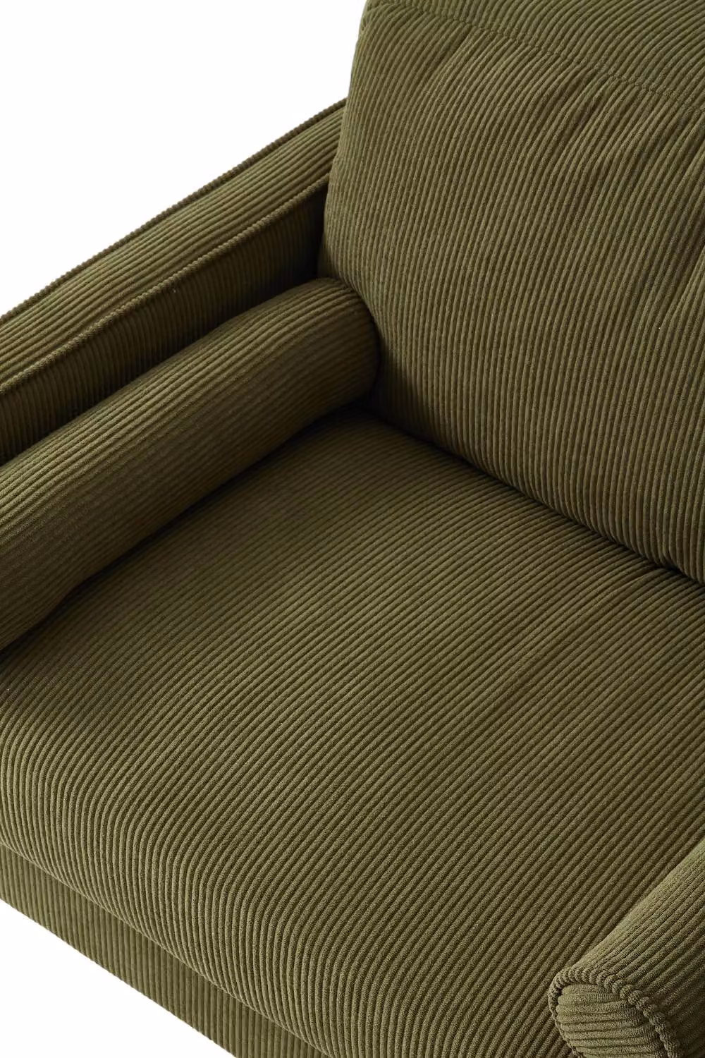 Garden Sanctuary Modern Upholstered Single Sofa Armchair in Green – 3