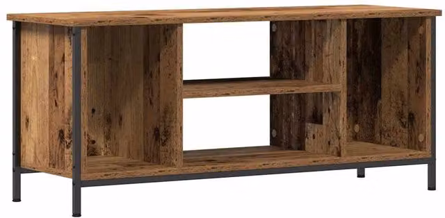 Berkfield Industrial Home Entertainment Centre in Brown and Black