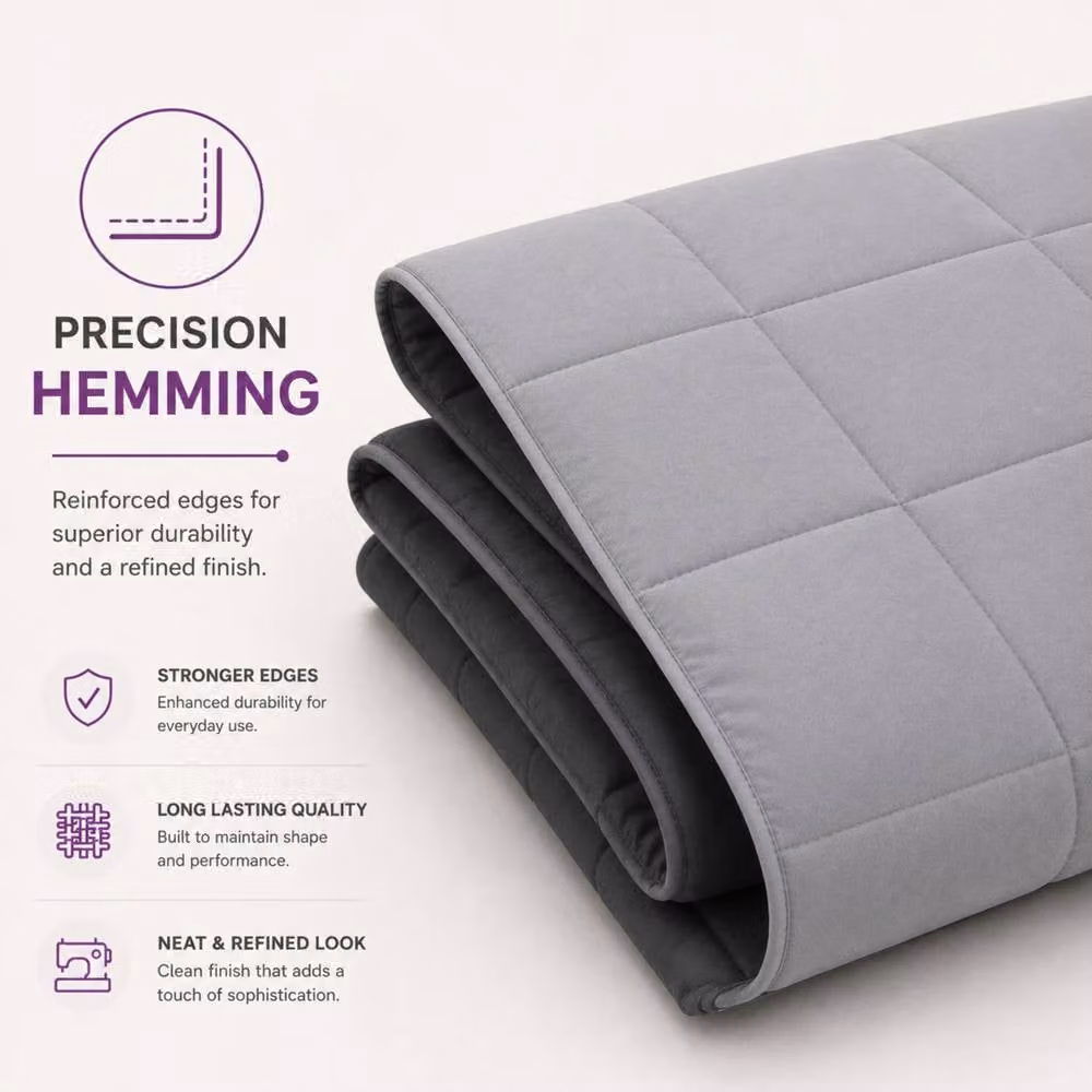 Lazzaro Home All Season Hotel Quality Hollow Fibre Duvet, 10.5 Tog, Grey, Single – 2