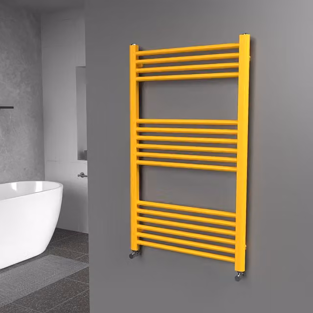 Lux Heat Coloured Towel Radiator in Yellow, W: 60 cm, H: 100 cm