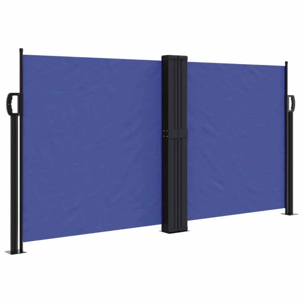 Berkfield Home Retractable Single Side Awning in Blue, W/D/H: 120 x 120 x 120 cm – 2
