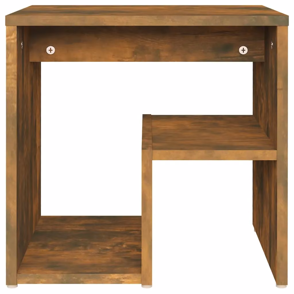 Berkfield Home Bed Cabinet in Smoked Oak Brown, W/D/H: 40 x 30 x 40 cm – 3