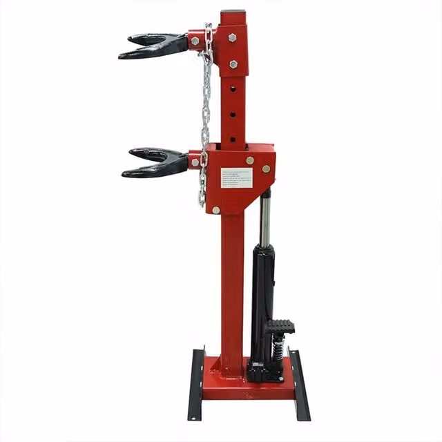 VOGREX 4500kg Hydraulic Auto Coil Strut Spring Compressor in Red