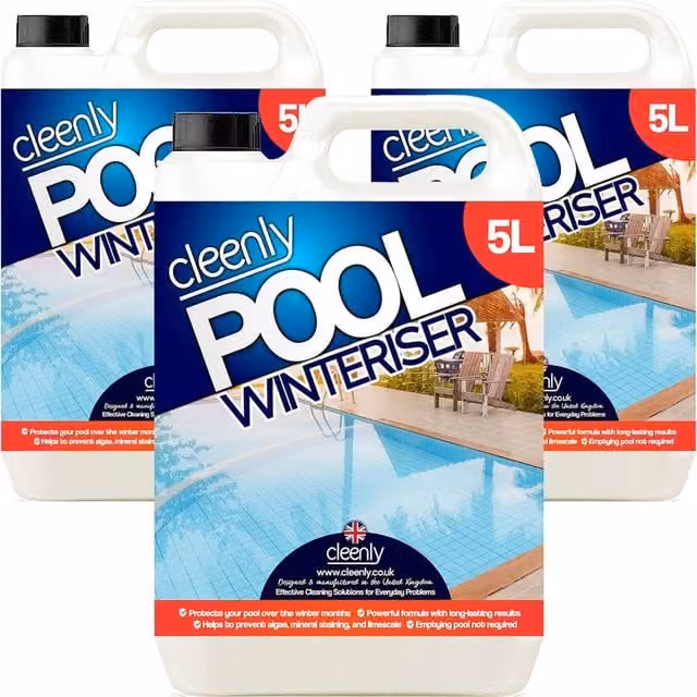 Cleenly Pool Winteriser Liquid for Pools, Hot Tubs and Spas, 50 Litres