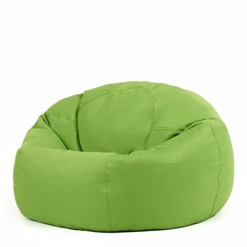 Bean Bag Bazaar Hi-Rest Childrens Outdoor Bean Bag with Removable Cover and Refill Opening, Green or Grey – 1