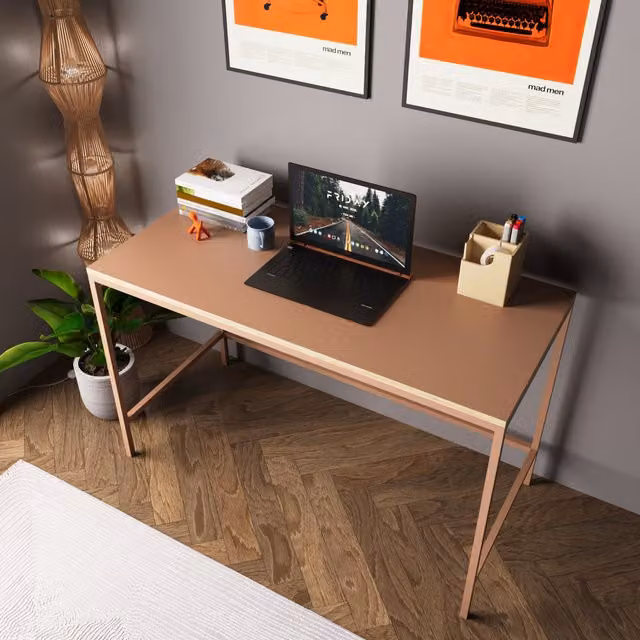 Bimossa Modern Writing Desk in Grey, Black or Orange