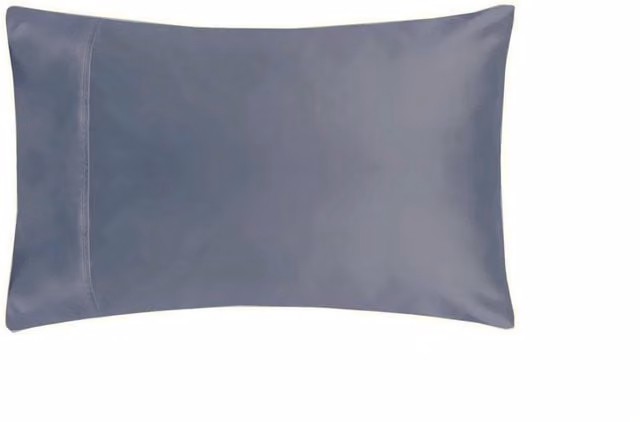Belledorm Pair of 200 Thread Count Egyptian Cotton Housewife Pillowcases in Grey Green