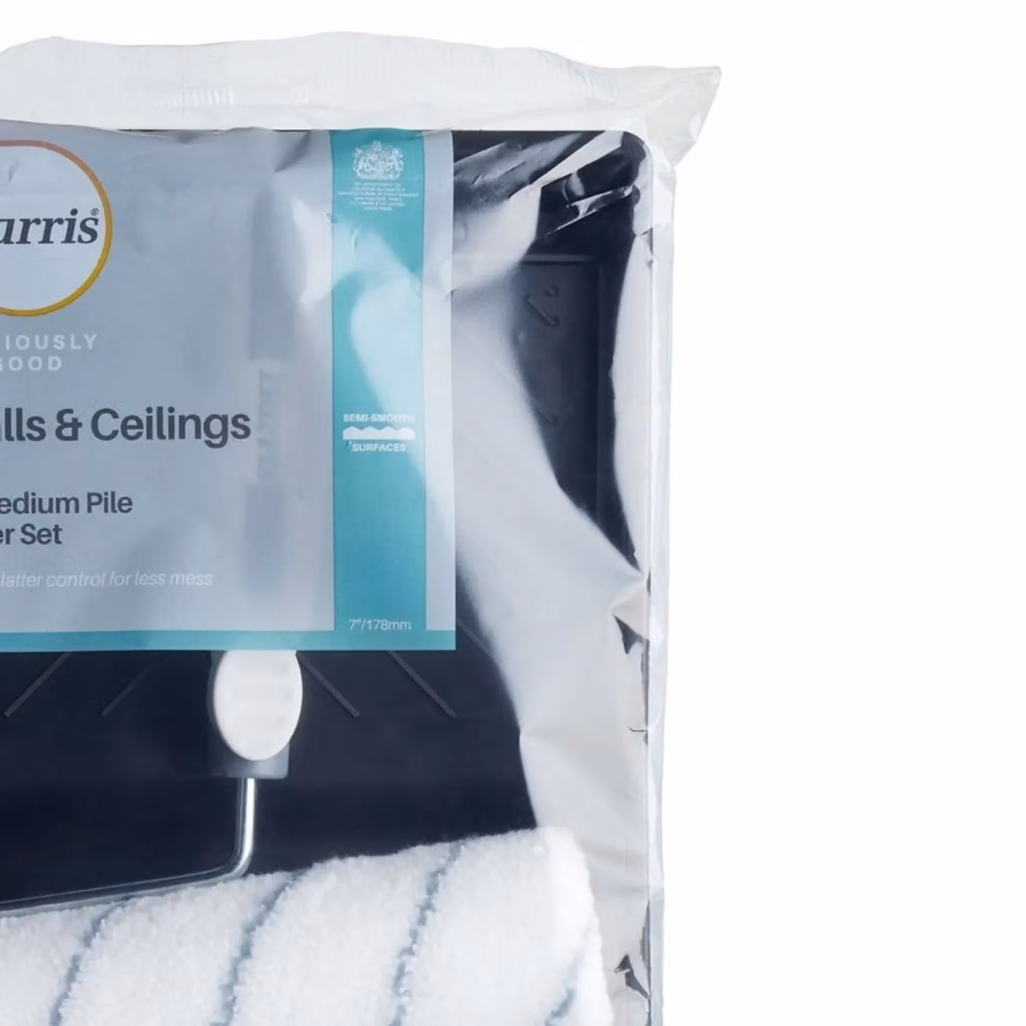 Harris Seriously Good Walls & Ceilings 7 Inch Mini Roller Set with Frame and Tray in Black – 2