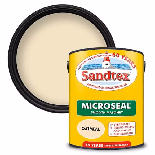 Sandtex Ultra Smooth Masonry Paint, Oatmeal, 5 l