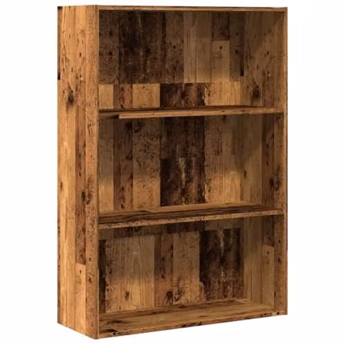 vidaXL Rustic Old Wood Bookcase in Brown, W/D/H: 80 x 30 x 114 cm – 1