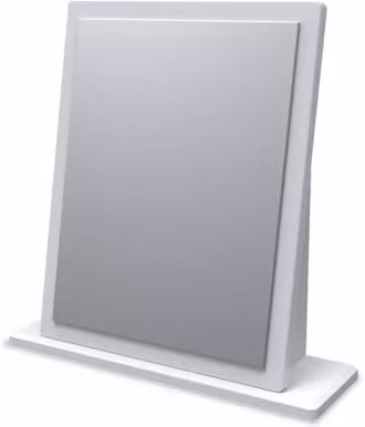 Welcome Furniture Padstow Small Tabletop Dressing Table Mirror in White