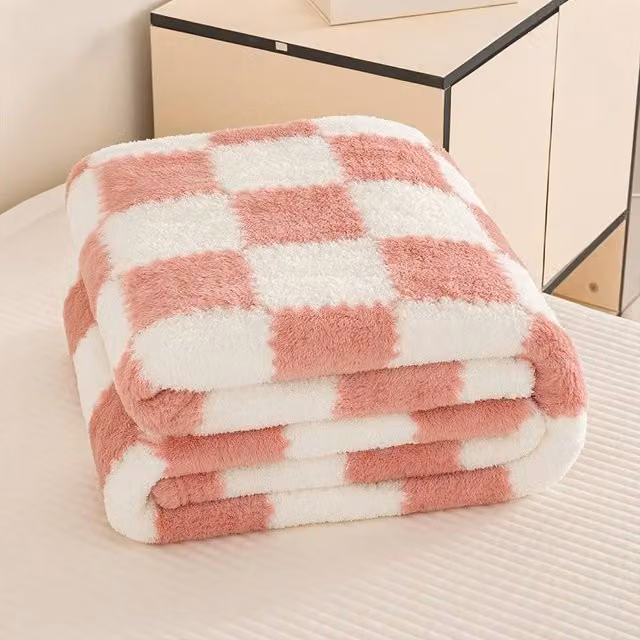 PAWNORA Fluffy Pink Fleece Blanket, W: 150 cm, L: 200 cm