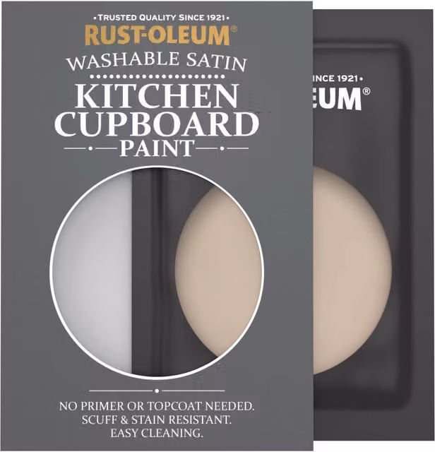 Rust-Oleum Kitchen Cupboard Satin Finish Tester Sachet in Salted Caramel, 10ml