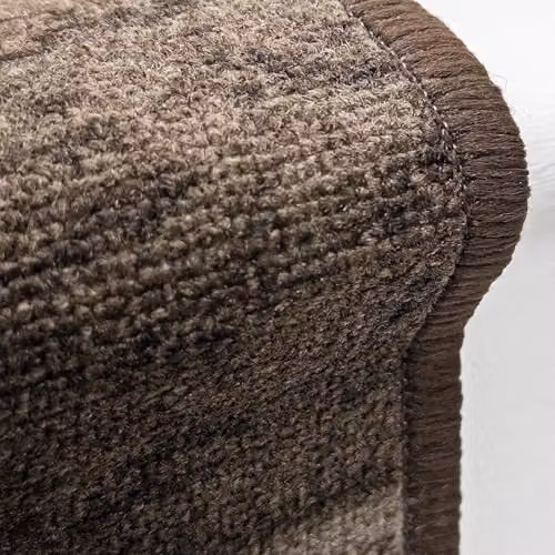 runrug Icona Hardwearing Stair Runner Rug in Dark Brown, W: 120 cm x L: 570 cm – 4
