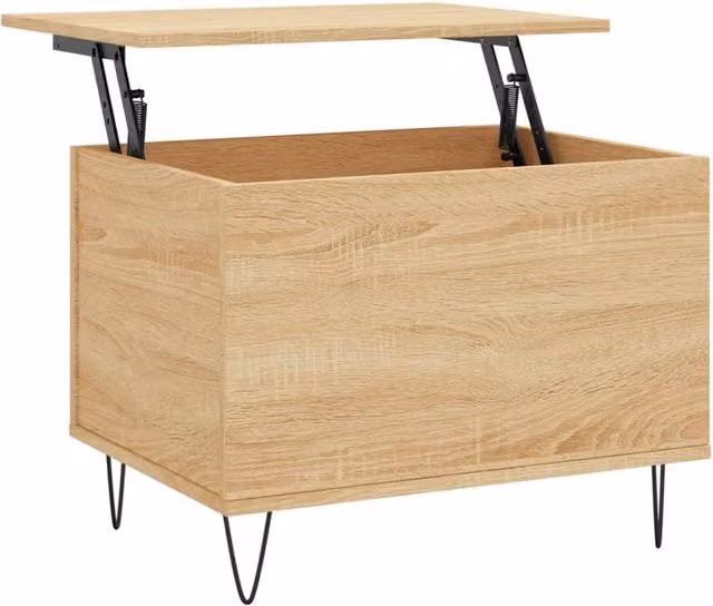 Berkfield Home Modern Sonoma Oak Coffee Table in Light Brown, W: 60 cm, D: 44.5 cm, H: 45 cm