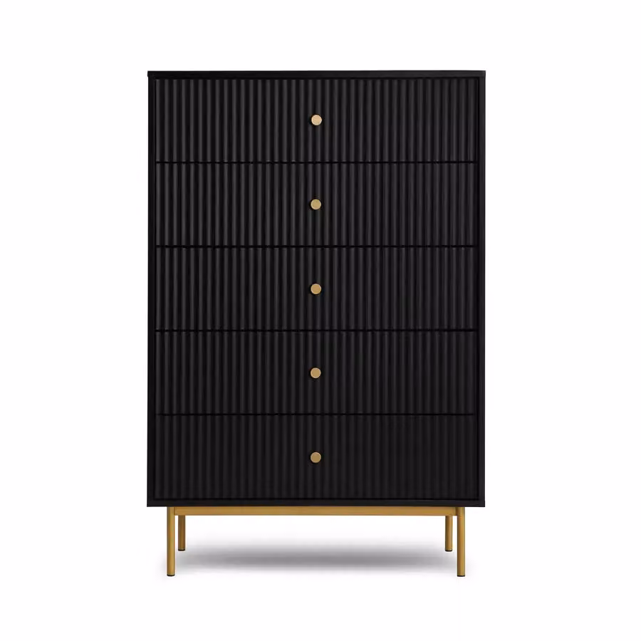 Home Garden Direct Large Black Matt Chest of Drawers – 2