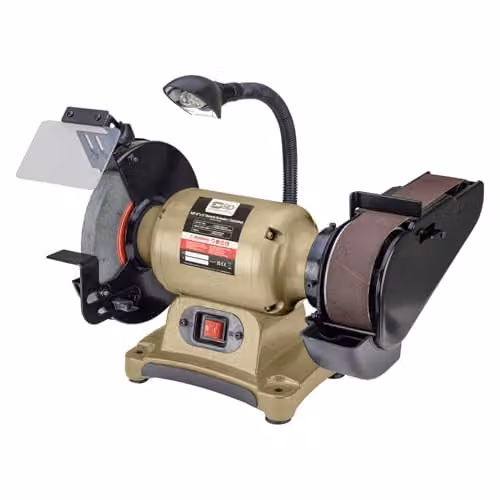 SIP 550W 8 inch Bench Grinder and Belt Sander with 200mm Wheel and LED Light – 1