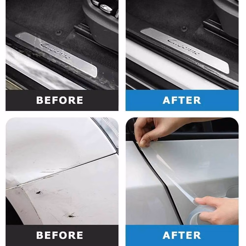 NESTLUNE Clear Anti Scratch Car Door Protective Acrylic Tape, Transparent – 2