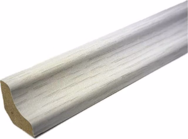 Vinyl Flooring UK Scotia Beading 810 White, Pack of 5, Length: 2.4 m
