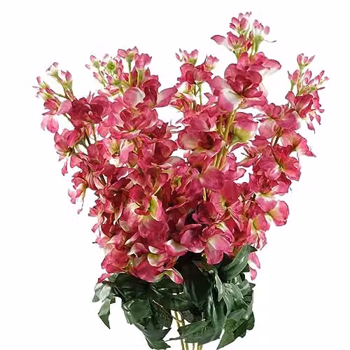 Leaf Dark Pink Delphinium Artificial Floral Stem, Height: 75 cm – 2