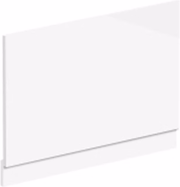 Bathroom Kingdom Flauto Waterproof PVC Bath Panel and Plinth, White, Width: 80 cm