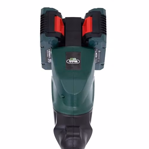 Webb 40V (2 x 20V) 30cm Brushless Trimmer and Brushcutter in Green with 2 x 4Ah Batteries and Charger – 4